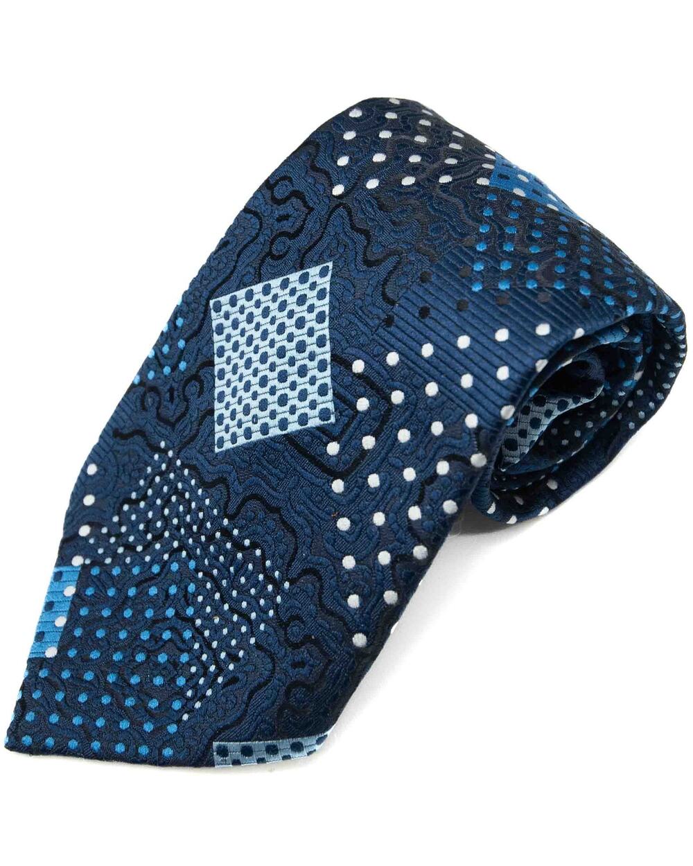 JCPenney Vintage Retro Blue 60s 70s Necktie Neck Tie